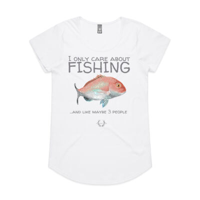 I Only Care About Fishing - AS Colour Womens Mali Tee Thumbnail