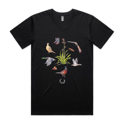 Duck Shooting For Me - AS Colour Mens Staple V Neck Tee Thumbnail
