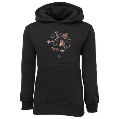 Horse & Hound - JB's Kids Fleecy Hoodie Thumbnail