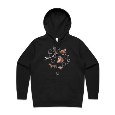 Horse & Hound - AS Colour Womens Stencil Hood Thumbnail